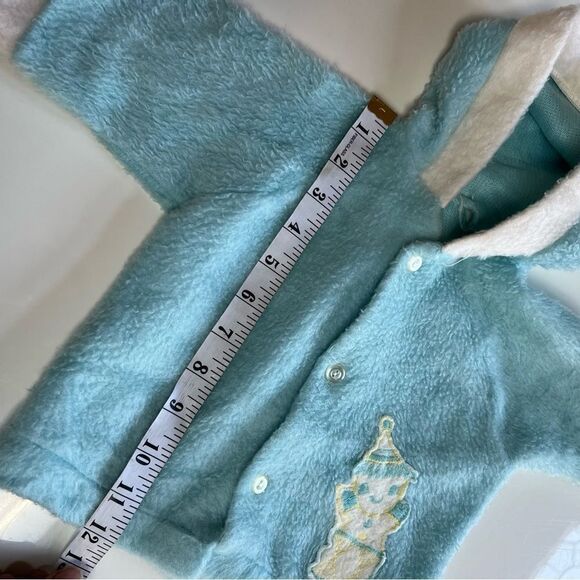 Vintage Handmade MCM 1950s 1960s Fuzzy Hooded Clown Circus Embroidered Jacket - Picture 10 of 10
